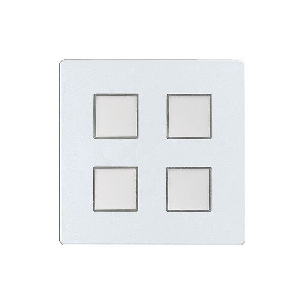 Abdeckset EDIZIOdue elegance für 4×Taster pearl