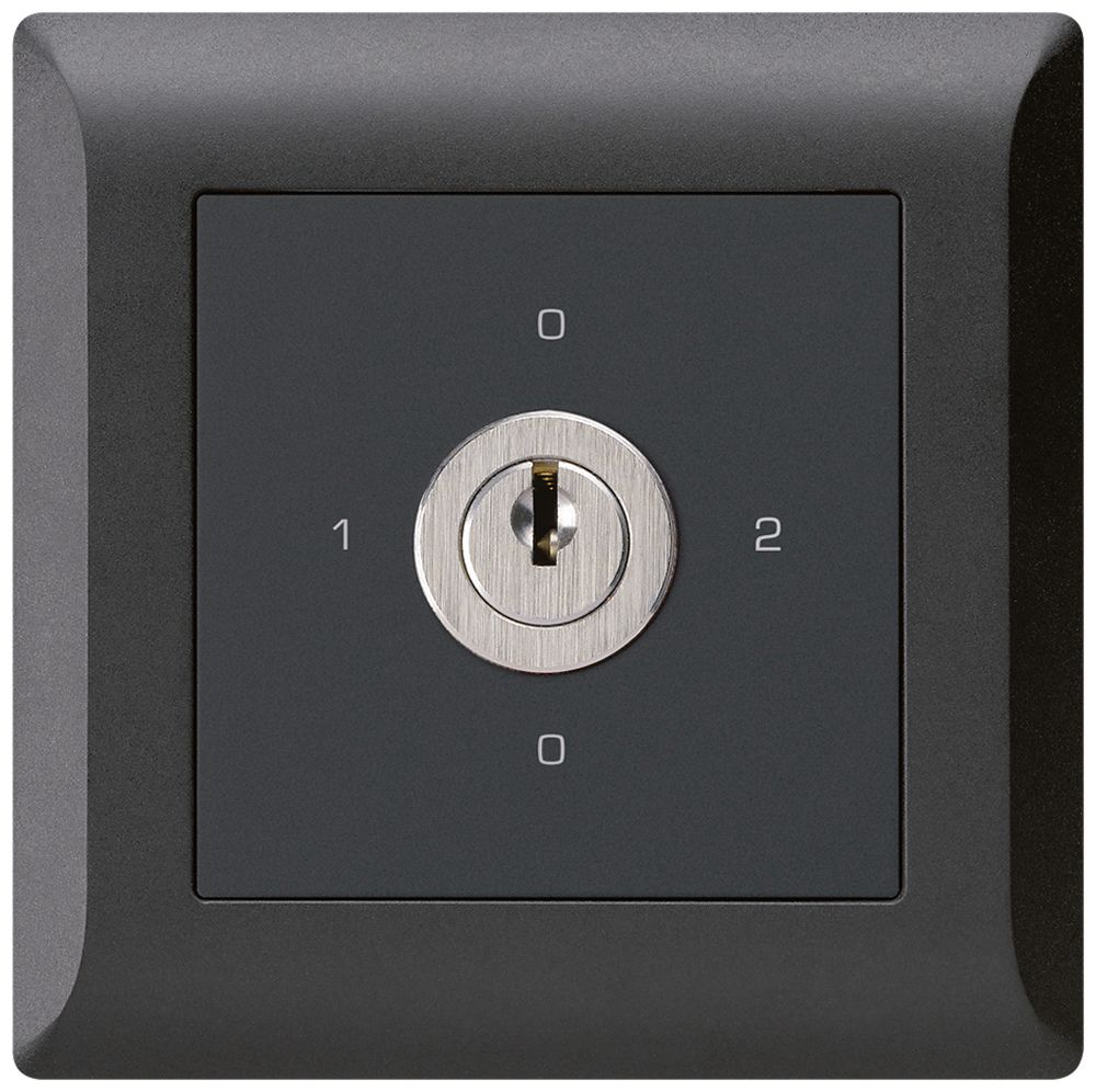 Interrupteur rotatif ENC kallysto.line 2/1L noir avec serrure Kaba 8