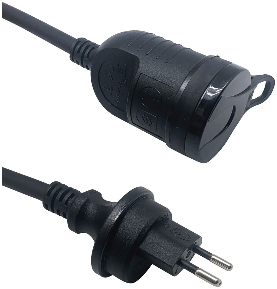 Cavo di prolunga IP55 spina T13/presa mobile T13, 5m nero