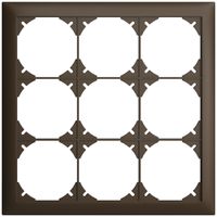 Abdeckrahmen EDIZIOdue 3×3 coffee