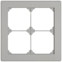 En-tête ENC EDIZIO.liv SNAPFIX® 2×2 pour combinaisons au choix gris clair