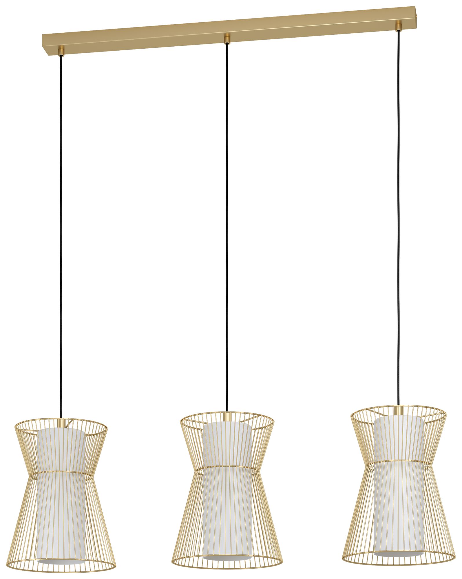 Pendelleuchte Eglo MASETA E27 3×0…40W 930mm ws/go