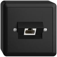 Presa AP 1×RJ45/s 4P ITplus EDIZIOdue nero