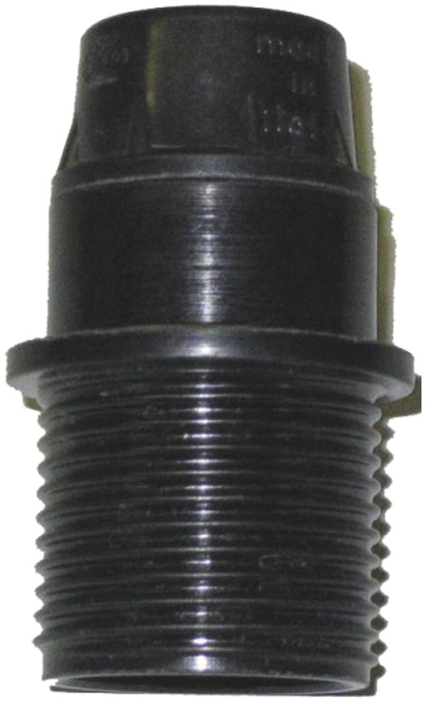 Portalampada E14 materia sintetica nero