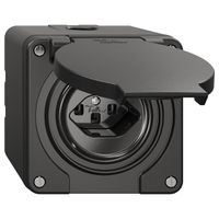 NAP-Steckdose NEVO, 1×T23, IP21, schwarz