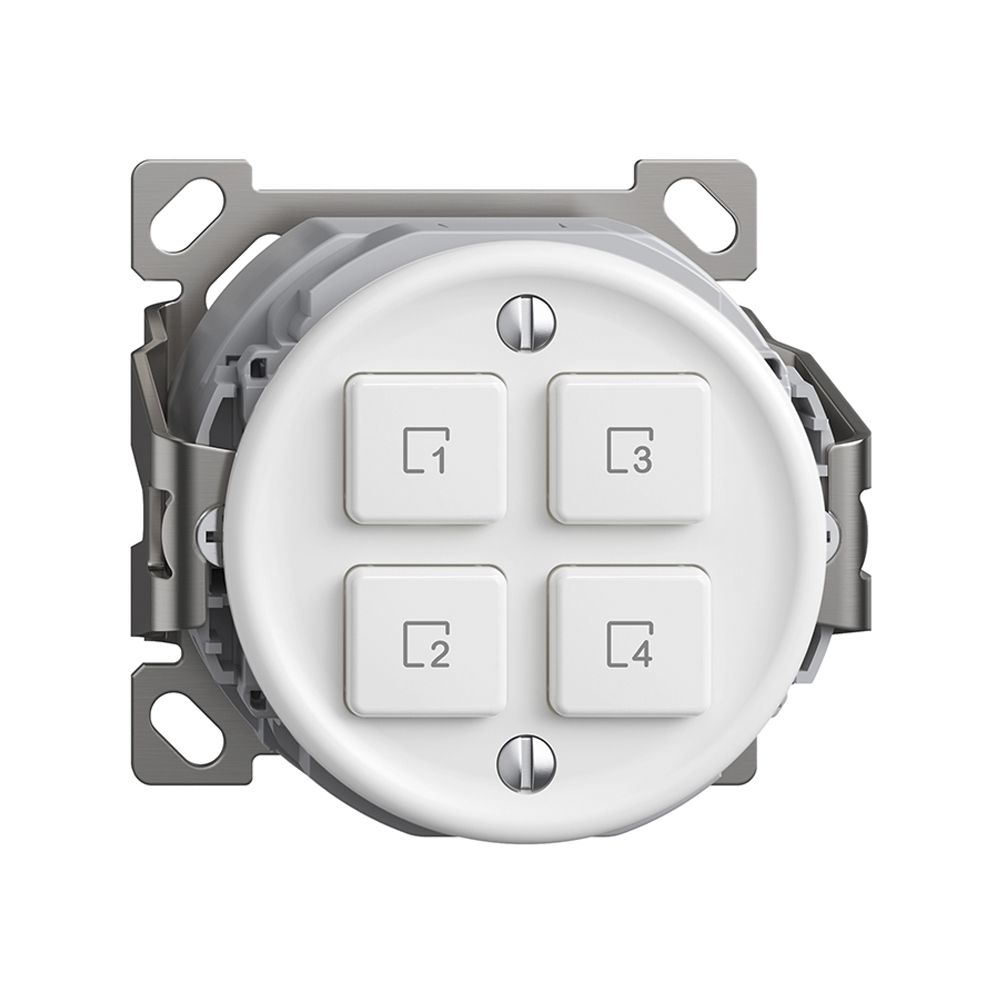 Poussoir scène AP 4 scènes/4T Sdue Wiser blanc