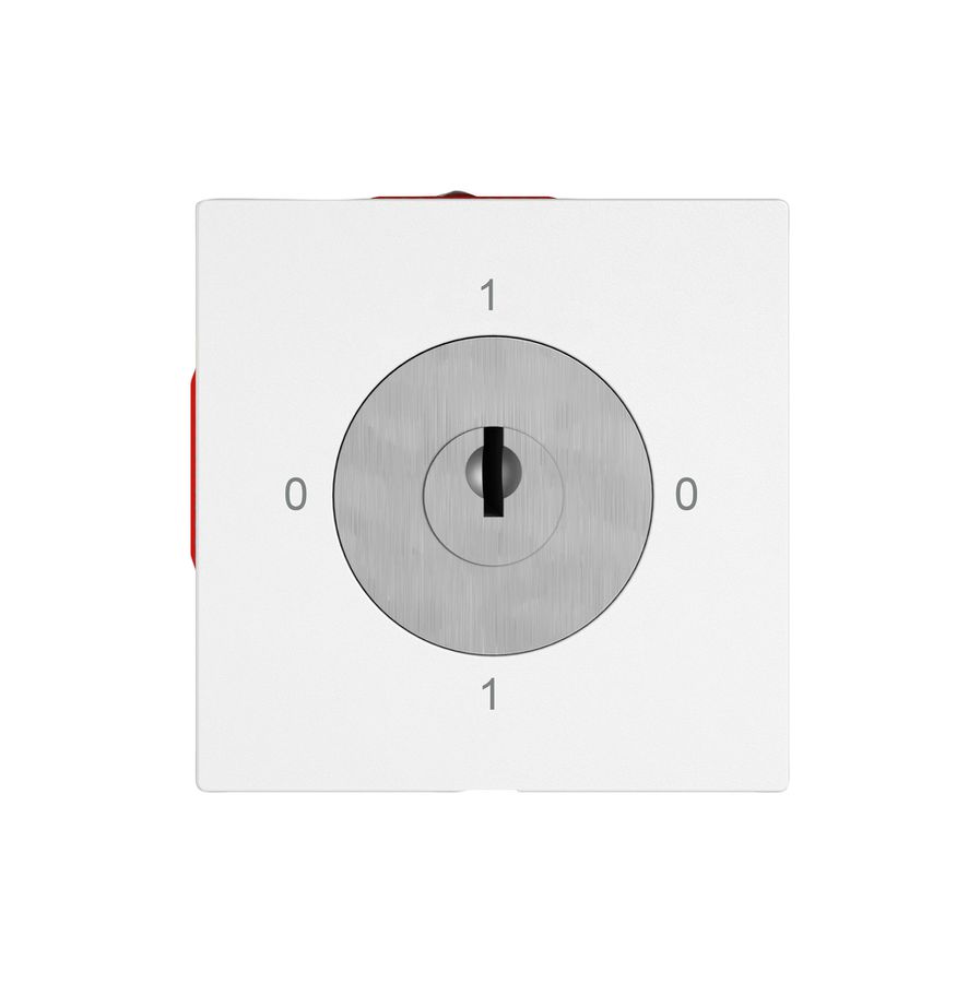 Interrupteur rotatif EDIZIO.liv SNAPFIX® interr.0/1L serrure&2 clés bc