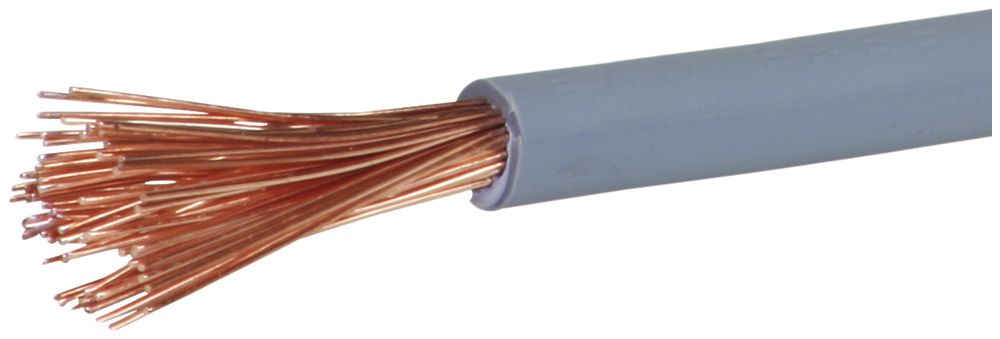 T-Litze halogenfrei 16mm² grau Eca, Ring à 100m