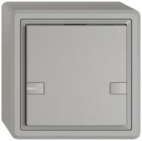 Poussoir KNX RGB AP EDIZIO.liv SNAPFIX® capteur temp.RGB-LED 1× comm.2T grc