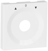 Frontplatte für Drehschalter weiss AUF-0-AB