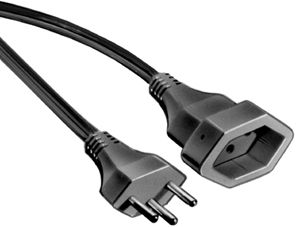 Rallonge T12/T13 2m Td 3×1mm² noir