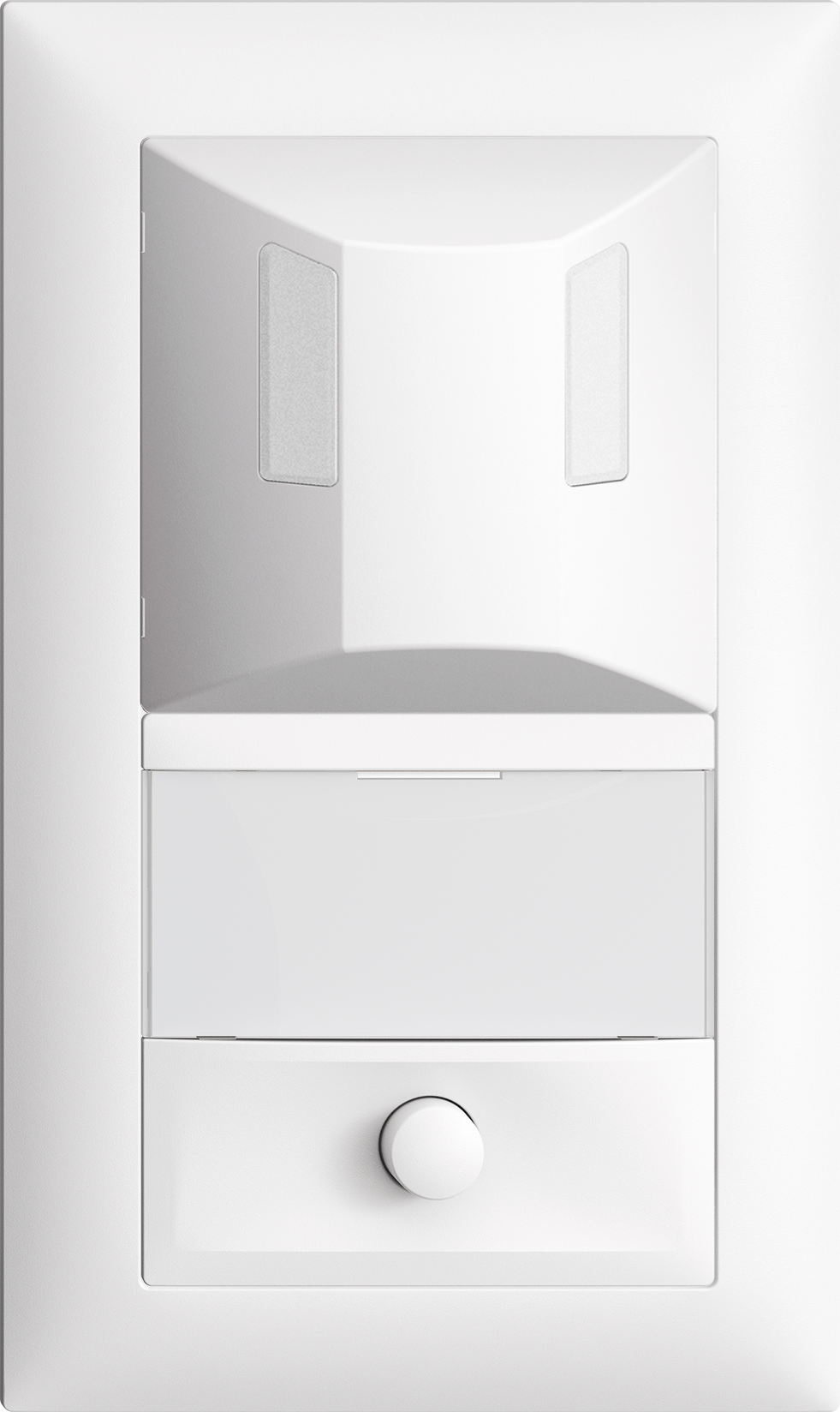 UP-Kombination Edue 2x1, Beweg. 180° + Taster m.Namenssch.  ws