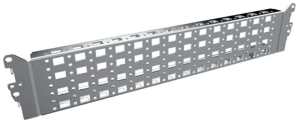 Montage-Chassis Rittal VX 8100.731 438×89×23mm Schiene Edelstahl 2Stk