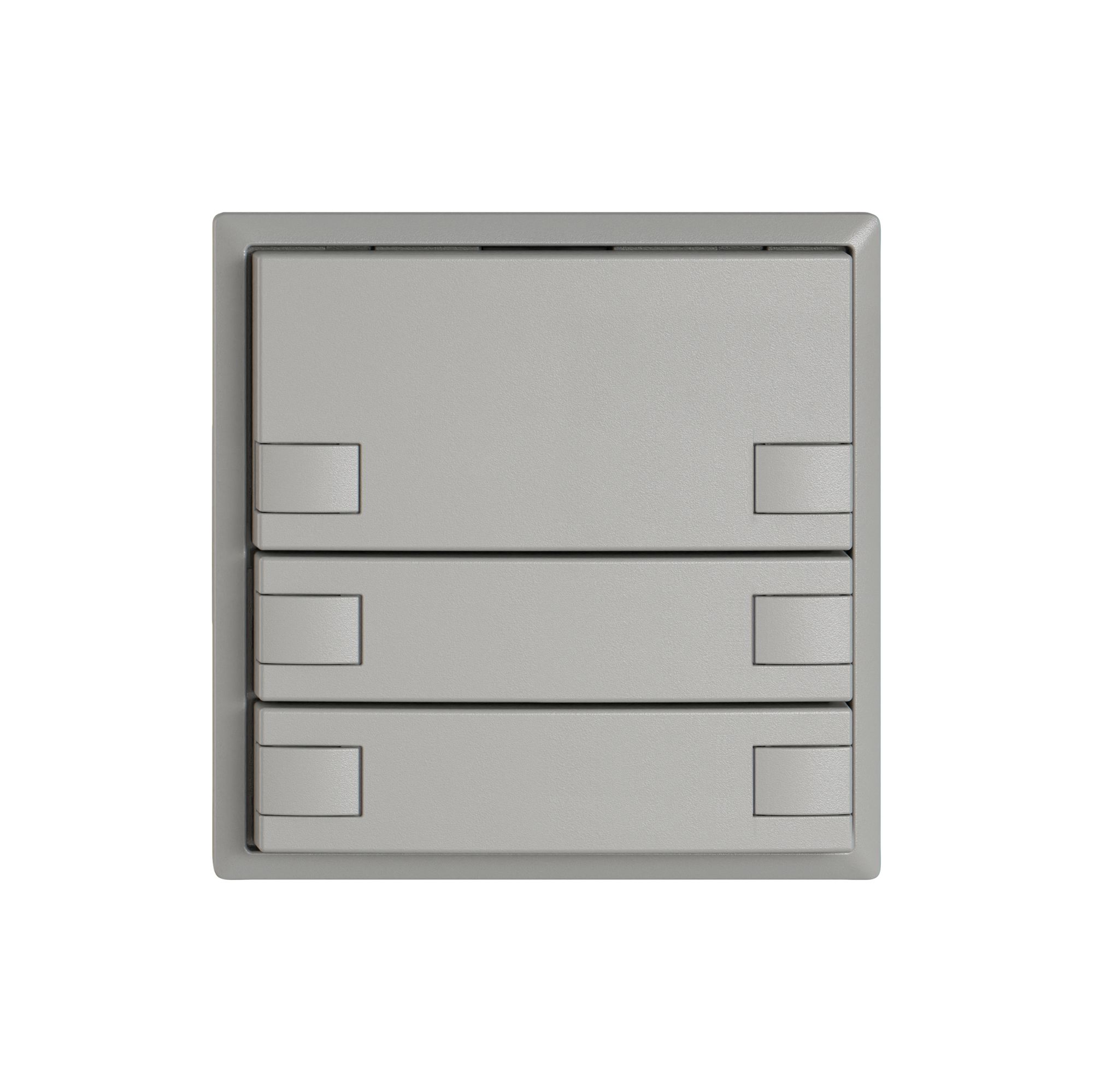 Pulsante KNX RGB EDIZIO.liv SNAPFIX® sensore temp.s.LED 3× com.2T grc