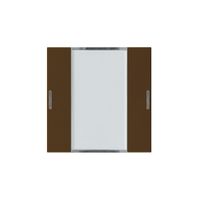 Frontset Hager kallysto LED 2×KNX systemlink/easylink braun