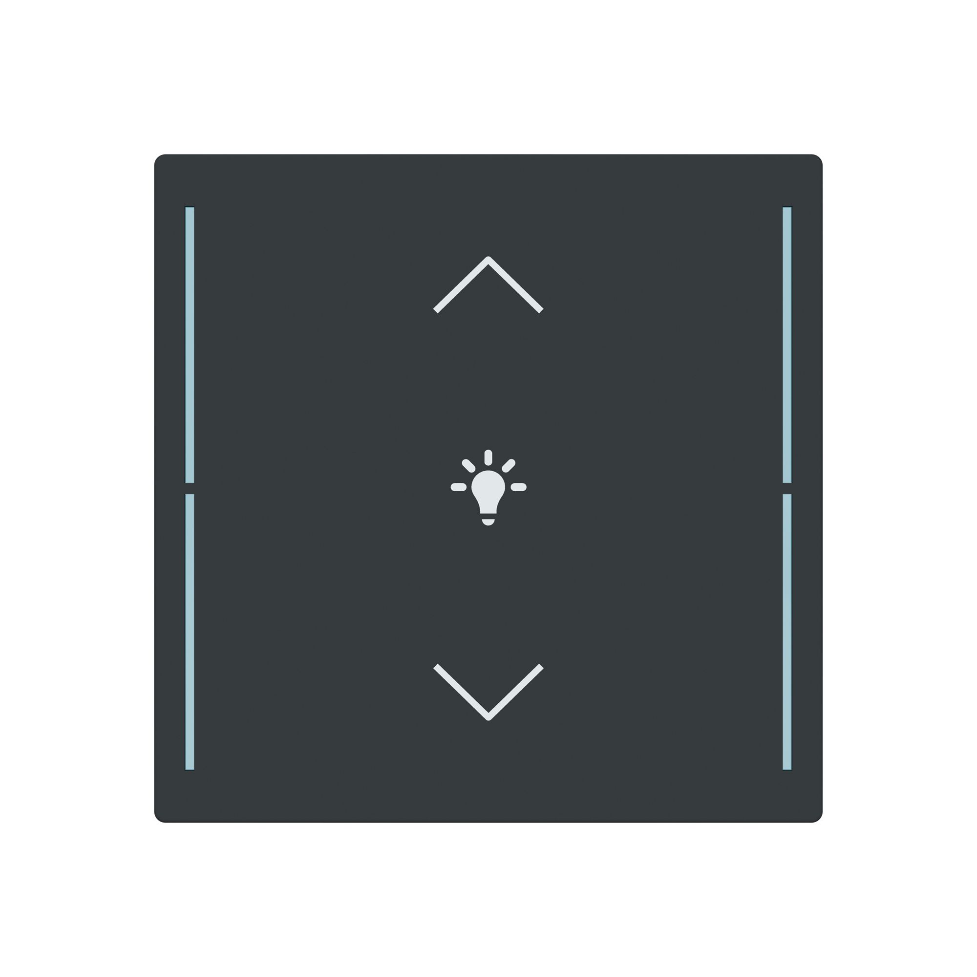 Tasterabdeckung ABB SIDUS touch 1-fach "Wippe-Dimmen" anthrazit