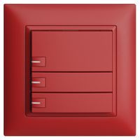 UP-KNX-Taster RGB EDUE FMI, 250mW, m.RGB-LED, 3×Taste, 1×Tastenb., ber