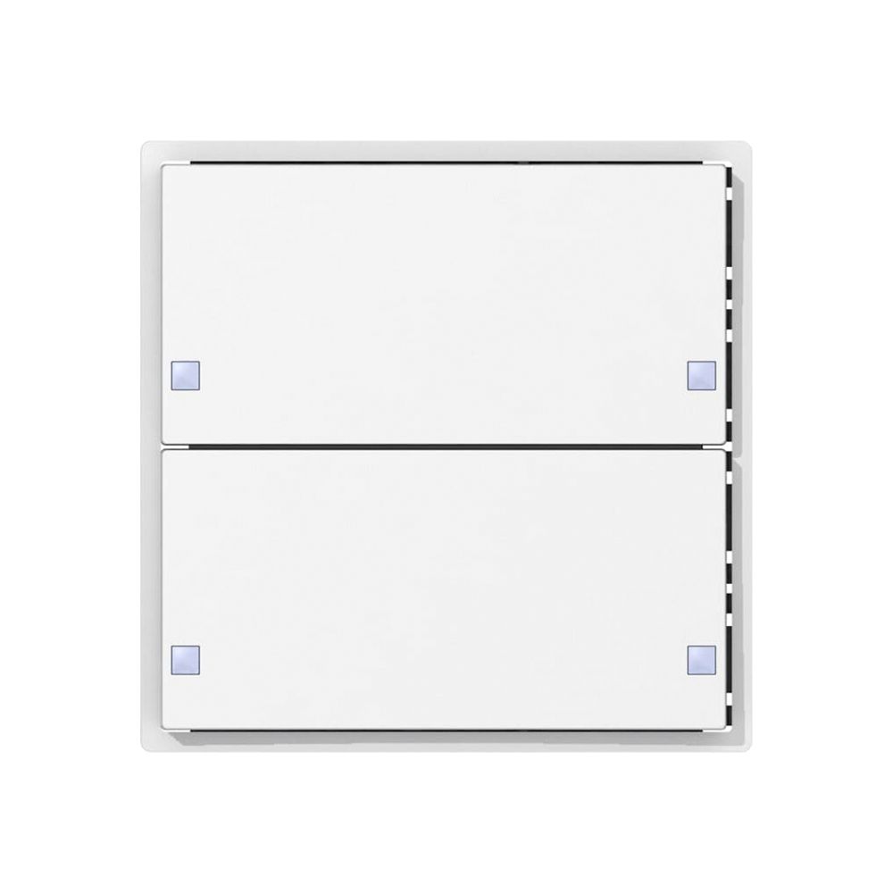 Senseur poussoir SIDUS KNX Design type E, 2/4, blanc