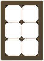 UP-Abdeckrahmen kallysto.pro 3×2 braun 154×214mm