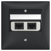 UP-Anschlussdose SIDUS 2×RJ45 anthrazit