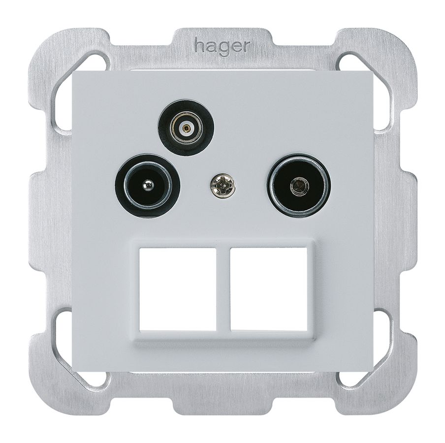 UP-Antennendose R/TV-Daten kallysto HMS B 2GHz 10.5db hellgrau