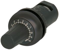 Potentiomètre Eaton M22S-R10K 10000Ω 0.5W Ø22.5mm raccordement à vis IP66 noir