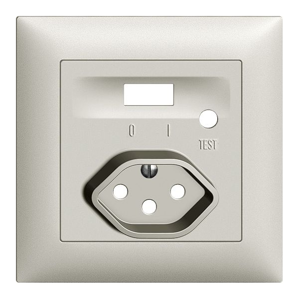 Kit frontal EDIZIOdue pour prise FI gris clair