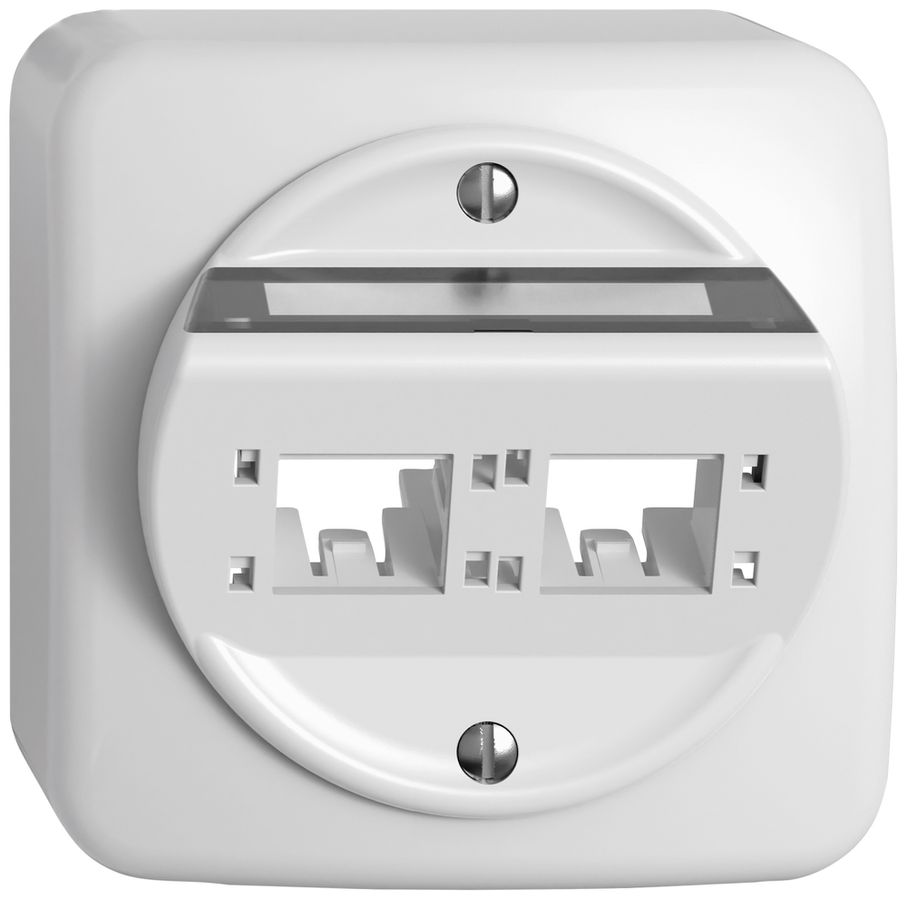 AP-Montageset STANDARDdue SNAPFIX® für freenet Kat.6A Adapter schräg 2× ws