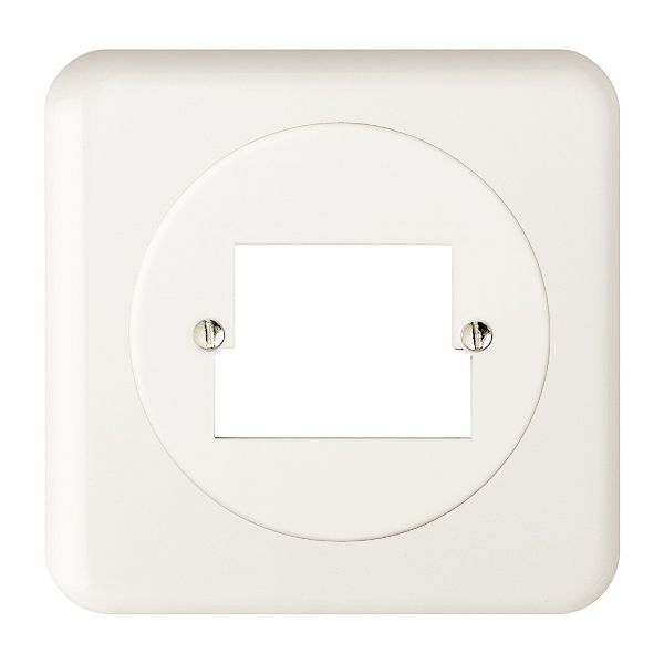 UP-Frontset FH 2×TT/2×RJ45 ITplus weiss
