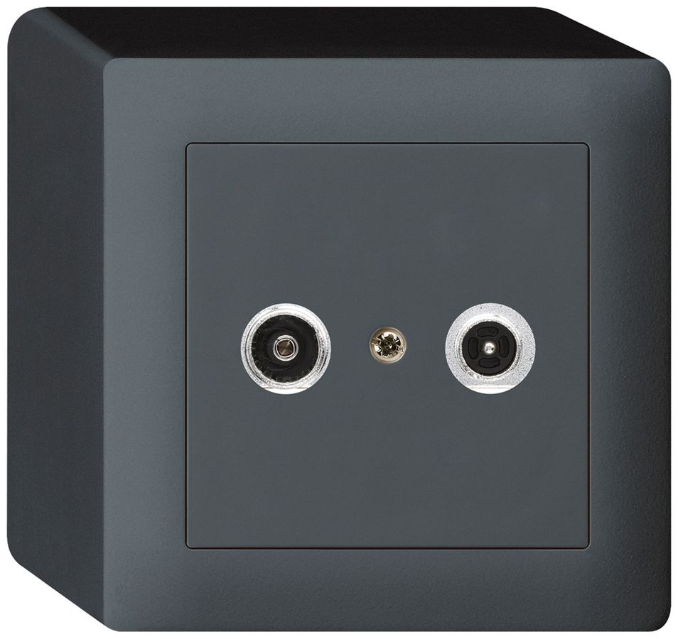 AP-Antennendose kallysto R/TV 23dB 2GHz anthrazit