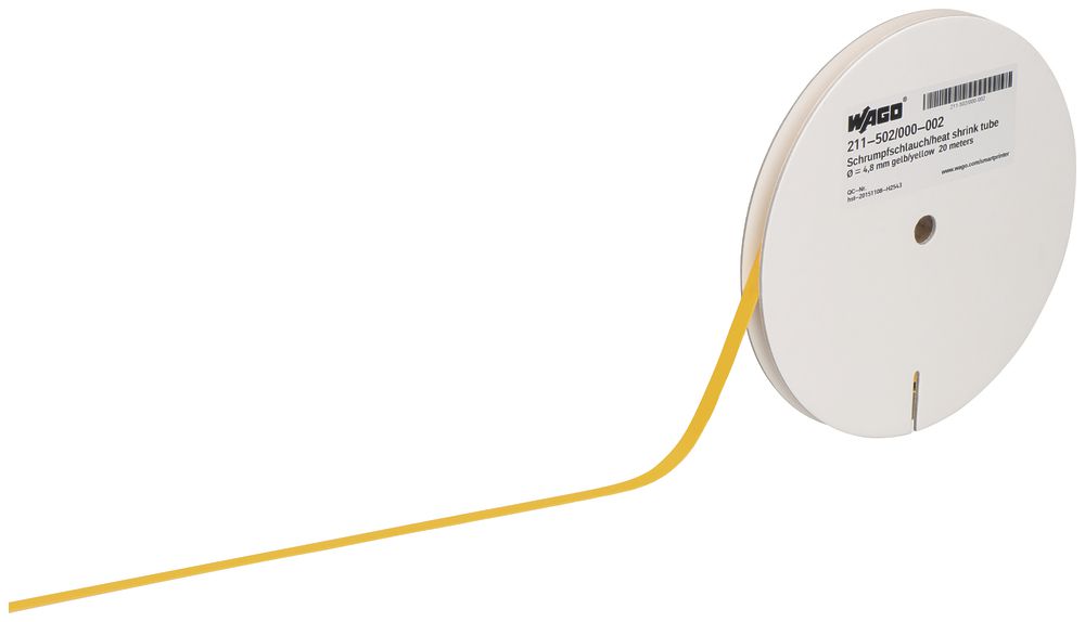 Guaina termoretraibile WAGO per SmartPrinter 2:1 Ø4.8mm giallo