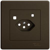 UP-Montageset EDIZIO.liv SNAPFIX® für Fehlerstrom-Schutzsteckdose T13 br