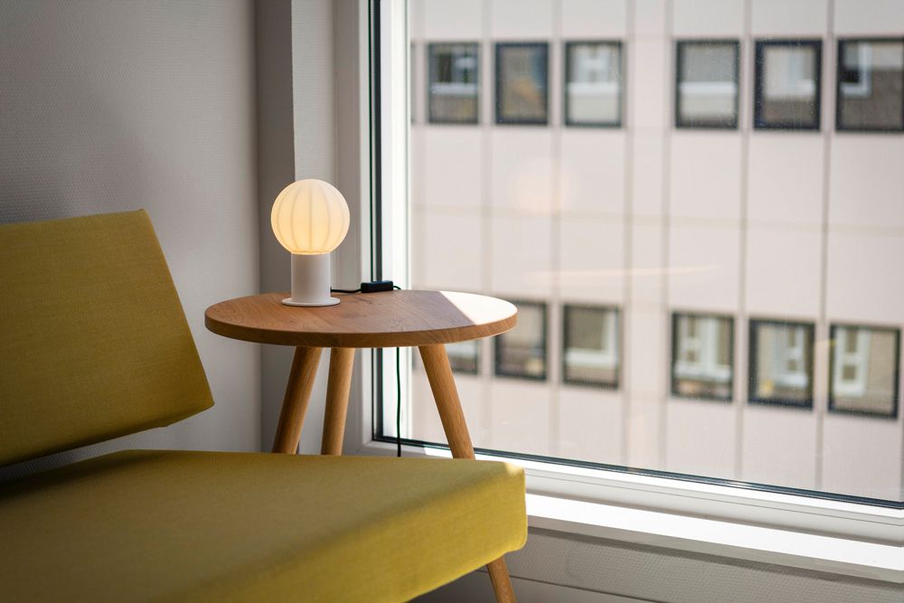 Tischleuchte SLV VARYT E14 1×6W Schalter Ø90×90mm weiss