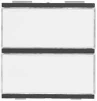 Ruftaster Halbaufsatz Hager elcom.modesta für 2 Wohnungen