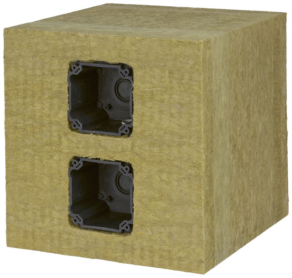 Kombidose 2×1 NUP TIE-Systemelement 180…220mm Steinwolle