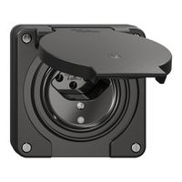 Presa NUP NEVO, 1×T13, IP21, c.LED, nero