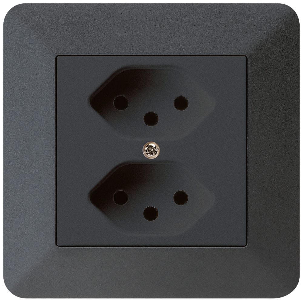 Prise ENC kallysto.trend 2×T13 noir