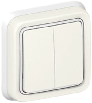 Interrupteur pour stores ENC PLEXO blanc 2×AV/1L
