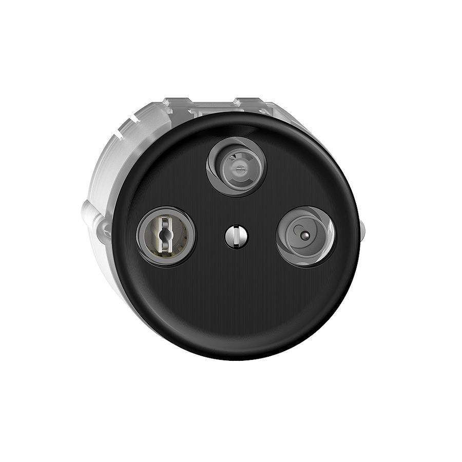 Prise d'antenne SAT/TV/R DB53 STANDARDdue noir avec SAT-F