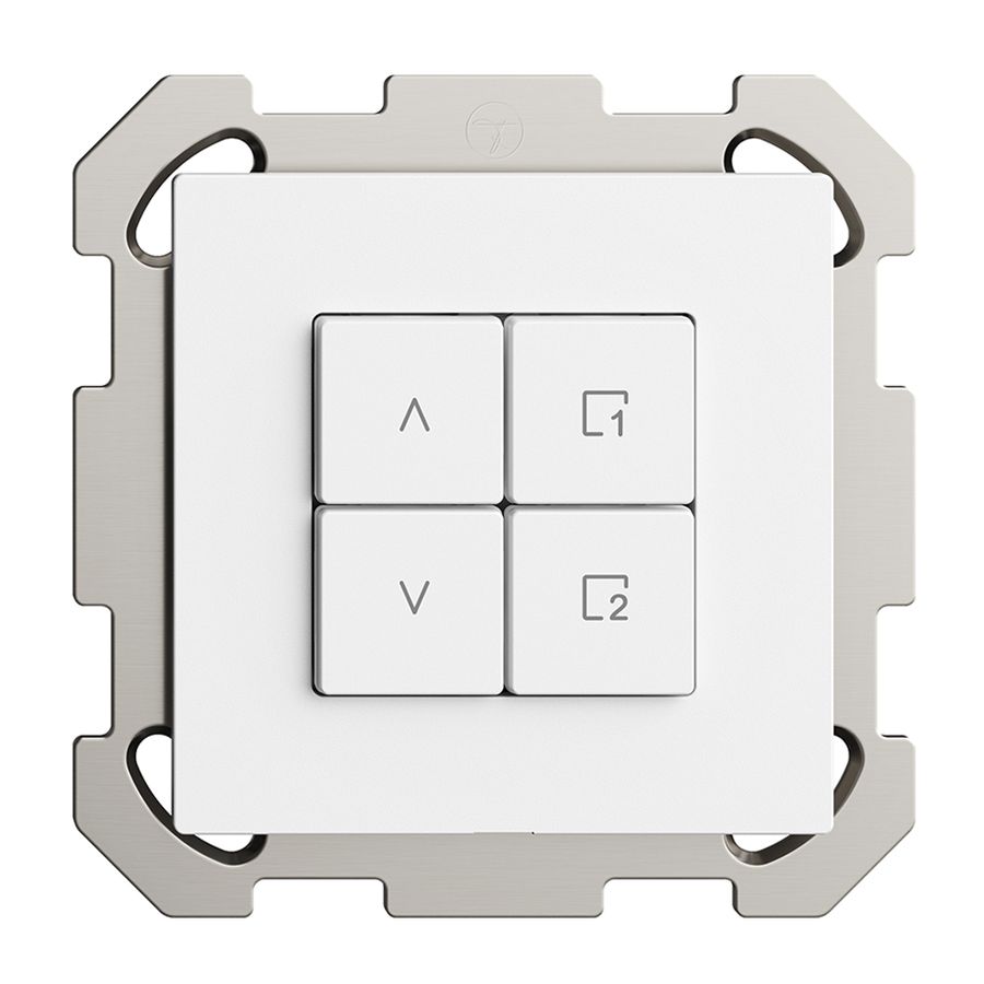 Interrupteur stores ENC 1K/4T scène Edue Wiser blanc