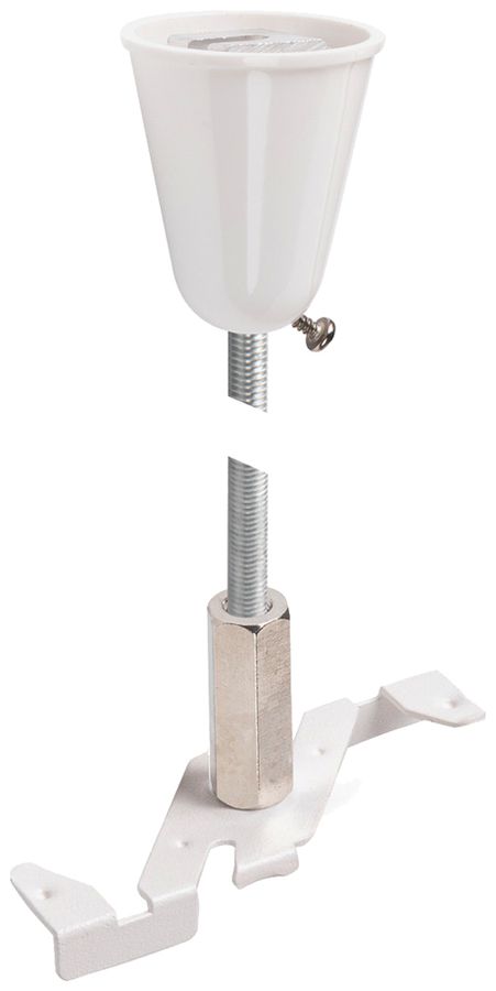 Stababhängung SLV 48V TRACK Stahl weiss