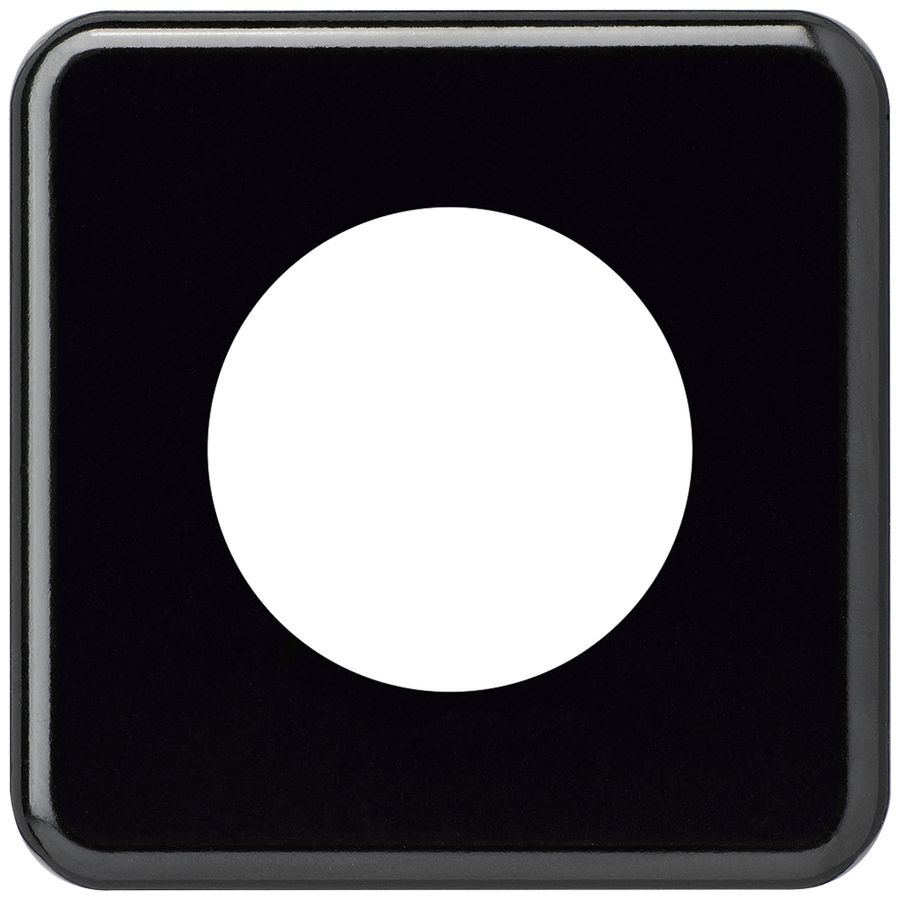 Abdeckplatte basico II Ø58mm schwarz
