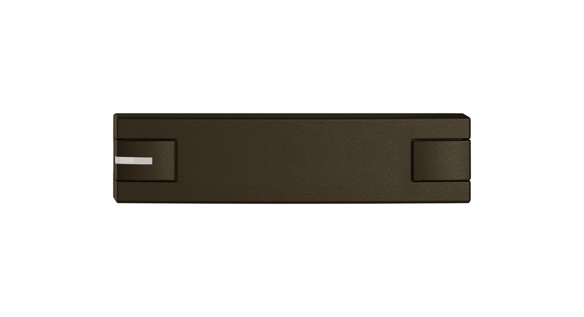 Poussoir 1/4 EDIZIO.liv SNAPFIX® p.KNX&UNI a.LED comm.à 2 touches br