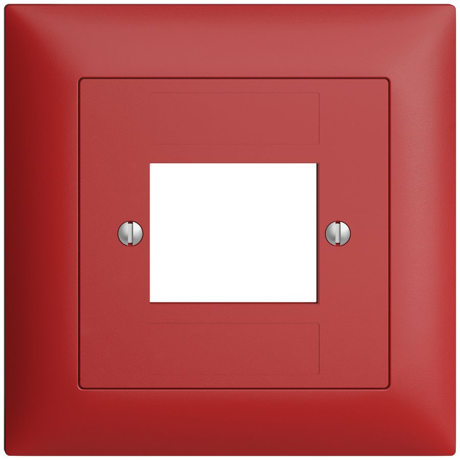 Frontset EDIZIOdue berry 88×88mm 4×RJ45