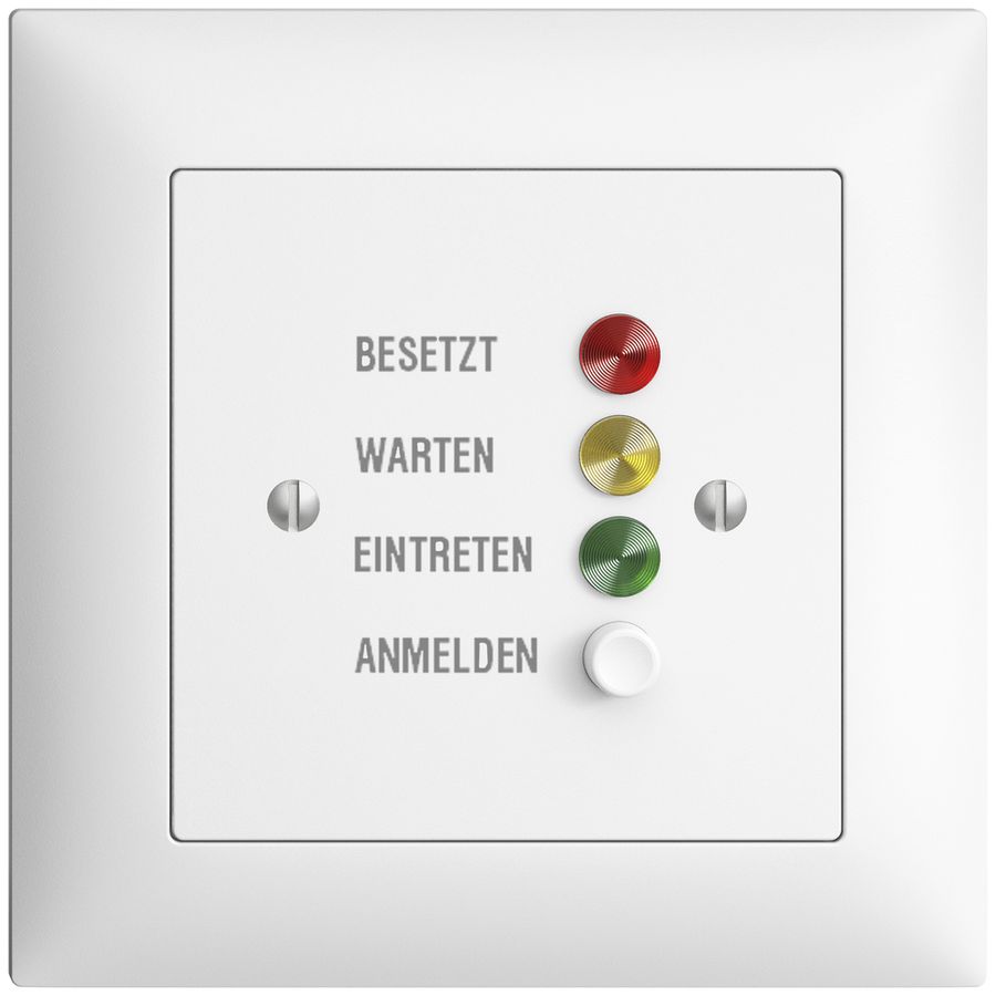Station de porte ENC EDIZIOdue pour signaux d'appel, blanc
