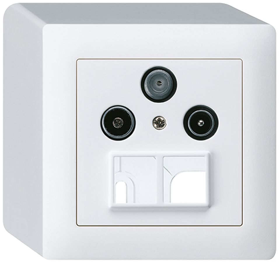 Prise d'antenne AP R/TV/SAT HMS kallysto blanc