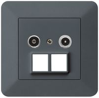 Prise multimédia ENC kallysto.trend R/TV 23dB 2GHz anthracite