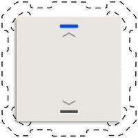 EB-Taster KNX RGBW MDT BE-TAL600111.A1 1T/2B weiss matt "Jalousie"