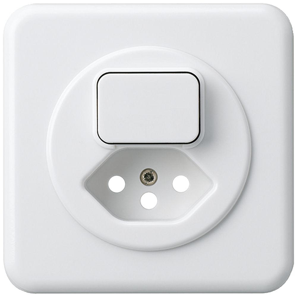 UP-Frontset basico für Kombination Dimmer+Typ 13 weiss