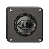 NUPU-Steckdose NEVO, 1×T23, schwarz